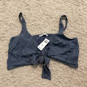 Abercrombie & Fitch Navy Crop Top